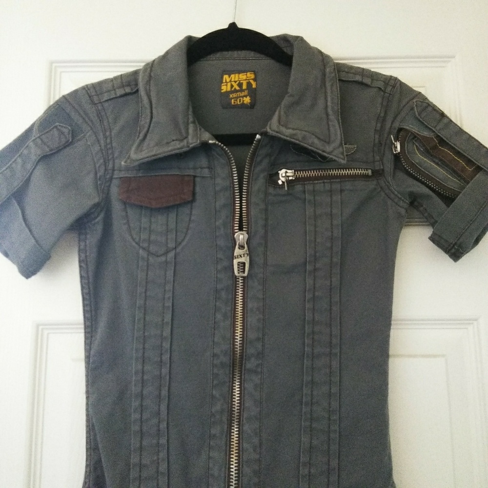 XS Miss Sixty aviator dress/tunic